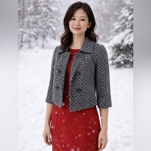 WHBM double-breasted cotton jacket
